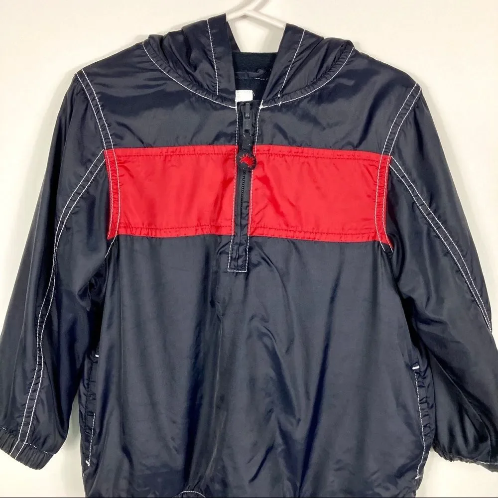 Gymboree Black and Red Hooded Jacket